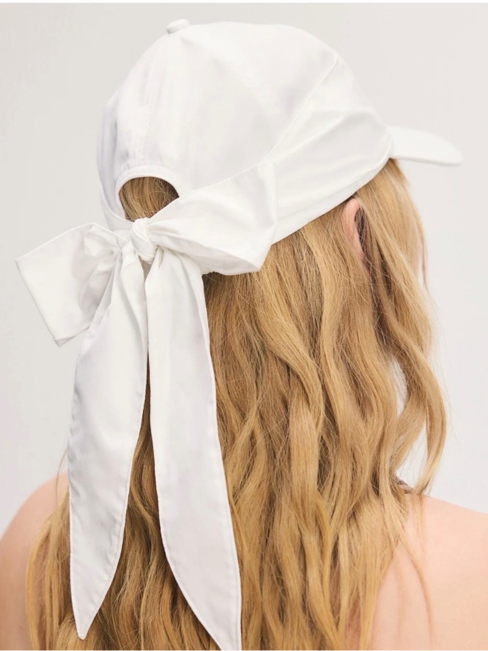Savage X Fenty White Bow-Back Baseball Cap